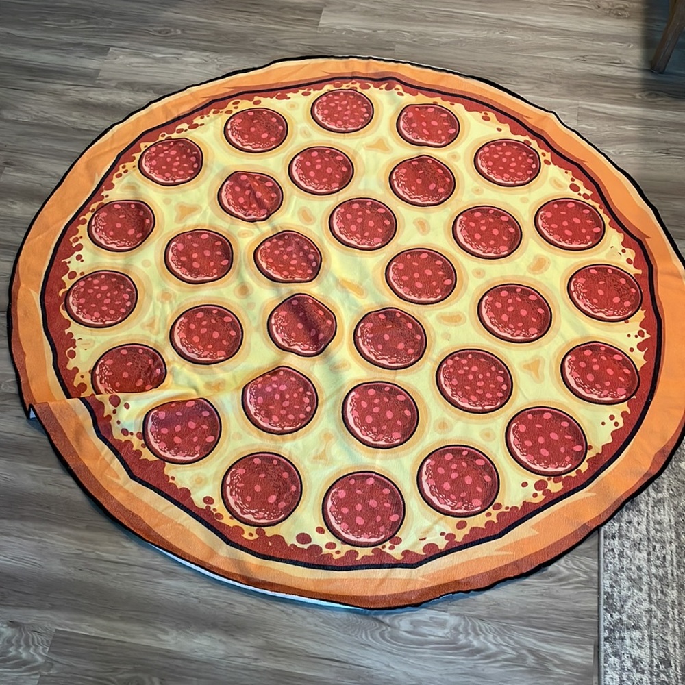 Big Mouth Giant Pizza Beach Blanket